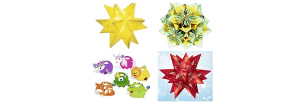 Faltpapiere - Origami - Aurelio Sterne - Fenstersterne