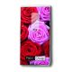 Taschentücher Pink & red roses, 4-lagig, Tissue, 22x21cm, 10 Stück