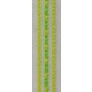 Bändchen apfelgrün/gelb10mm, 20m Spule