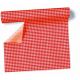 Airlaid - Tischtuch Rolle Karo-rot, 0,8 x 10m