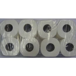 Toilettenpapier, 3 lagig, Tissue, weiß, newtel, 9,6x11cm, 250 Blatt, 8 Rollen