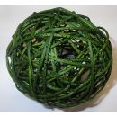 Rattanball , 10cm, Glitter dunkelgrün, 1 Stück