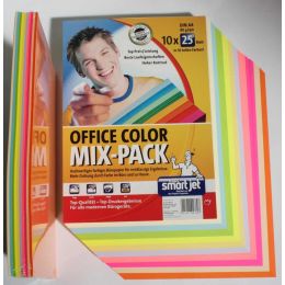 Kopierpapier, farbig in Folie, DIN A4, 250 Blatt