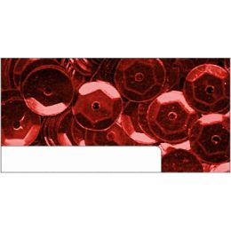 Pailletten im Blister rot, 6mm, ca.1400 Stück
