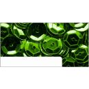 Pailletten im Blister grün, 6mm, ca.1400 Stück