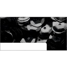 Pailletten im Blister schwarz, 6mm, ca.1400 Stück