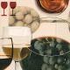 P+ D Serviette, Celebrate Wine, 3 lagig, 33x33cm, 1/4 Falz