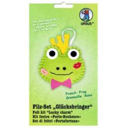 Ursus Filz Set Glücksbringer Frosch, 1 Stück