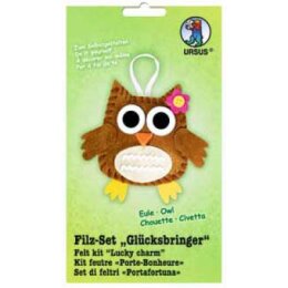 Ursus Filz Set Glücksbringer Eule, 1 Stück