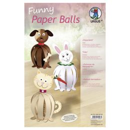 Funny Paper Balls Set Haustiere, 1 Pack