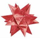 Aurelio Stern Set WEGA rot / rot 15 x 15cm 120g, 33 Blatt