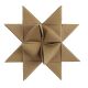 Papierstreifen für Fröbelsterne Faux Leather Star natur, 1 Pack