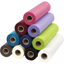 Tischläufer Happy Moments TOP Set sortierte Farben 0,35 x 10m, 10 Rollen