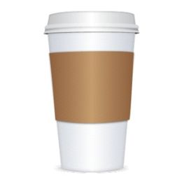 Java Jackets Hartpapier braun Coffee Cup 12-20oz, 100 Stück 