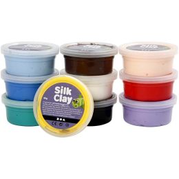 Silk Clay Basic Set 10 x 40g Dosen, 1 Set