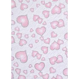 CREApop® Tischläufer Faservlies rosa-silber 0,25 x 15m, 1 Rolle