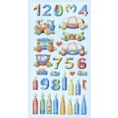 CREApop® Softysticker Happy Birthday Eisenbahn, 1 Blatt