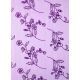 CREApop® Deko Stoff Glimmer Blumen lila 29cm x 15m, 1 Rolle