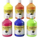 A - Color Acrylfarbe neongelb 500ml