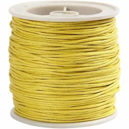 Baumwollband gelb 1mm x 40m,1 Rolle