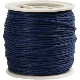 Baumwollband blau 1mm x 40m,1 Rolle