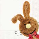 P+ D Serviette, Hello Easter Bunny, 3 lagig, 33x33cm, 1/4...
