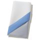 Origami Serviette Cutlery bag, 40x40cm, 1/4 gefalzt, 1 lagig, 12 St&uuml;ck, Farbe cream/blau