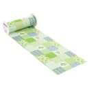 CREApop®  Tischband Patchwork 20cm x 10m gruen, 1 Rolle