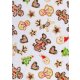 CREApop®  Deko Stoff Lebkuchen  29cm x 15m, 1 Rolle