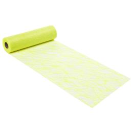 CREAweb®  Deko Stoff neon gelb  30cm x 25m, 1 Rolle