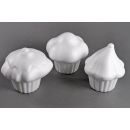 Styropor Muffin / Cupcakes sortiert, 3 St&uuml;ck