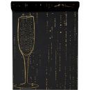Tischläufer Champagne schwarz  28cm x 5m, 1 Rolle