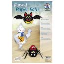 Funny Paper Balls Set Spooky Critters, 1 Pack