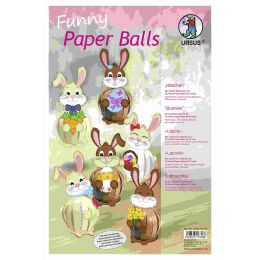 Ursus Funny Paper Balls Set Häschen, 1 Pack