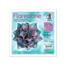 Ursus Faltblätter Florentine PARADISO brombeer / ozeanblau 80g 15 x 15cm, 65 Blatt