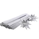 Papierstreifen für Fröbelsterne Silber mit...
