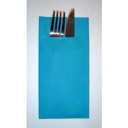 Mank Pocket-Napkins Bestecktasche Aqua-Blau 55g Linclass, 100 Stück