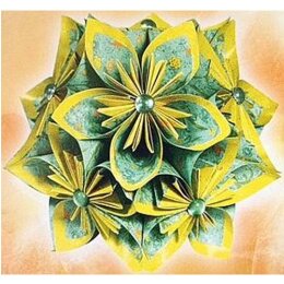 Ursus Faltblätter Florentine PARADISO türkis / gelb 80g 15 x 15cm, 65 Blatt