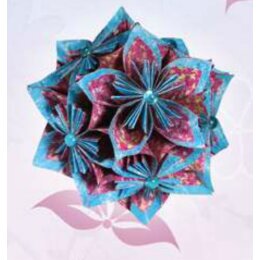 Ursus Faltblätter Florentine VINTAGE brombeer / ozeanblau 80g 15 x 15cm, 65 Blatt