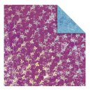 Ursus Faltblätter Florentine VINTAGE brombeer / ozeanblau 80g 15 x 15cm, 65 Blatt