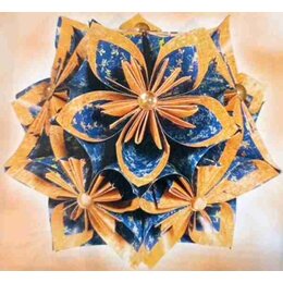 Ursus Faltblätter Florentine VINTAGE blau / orange 80g 15 x 15cm, 65 Blatt