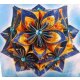 Ursus Faltblätter Florentine PARADISO orange / blau 80g 15 x 15cm, 65 Blatt