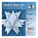 Ursus Aurelio Stern Set FROSTY hellblau / weiss 10 x 10cm...