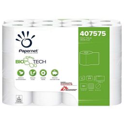 Papernet BIOTECH 407575 Toilettenpapier 2 lagig, 180 Blatt, 24 Rollen