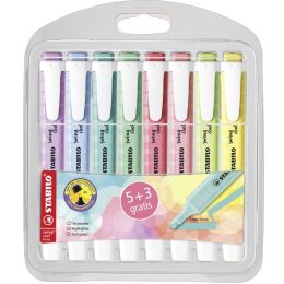 STABILO Textmarker swing cool Pastel 8-er,1 Etui