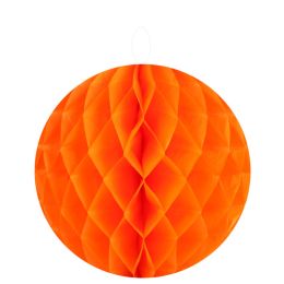 3D Wabenball Papier 30cm orange, 2 Stück