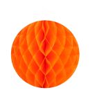 3D Wabenball Papier 30cm orange, 2 Stück