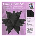 Aurelio Stern Set PLEASURE schwarz 15 x 15cm 135g, 33Blatt