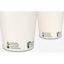 Coffee Cup 200ml / 8oz kompostierbar - Just Leaf Greenline, 50 Stück