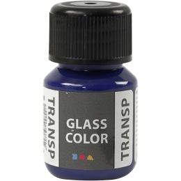 Glass Color transparent Brillantblau, 30ml Glas